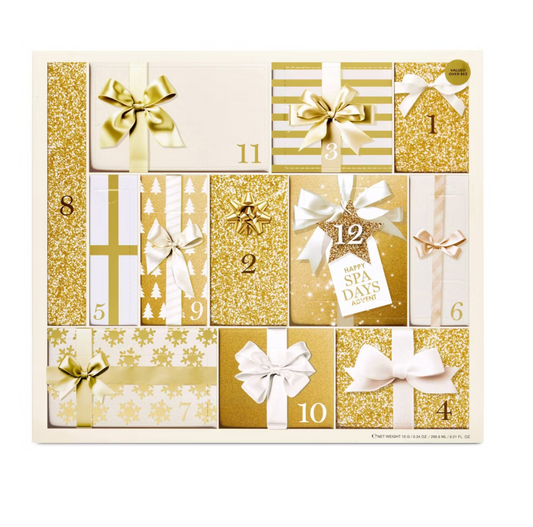 PREORDEN -Spa Advent Calendar Gift Set - 12pc- 2 A 4 SEMANAS EN LLEGAR