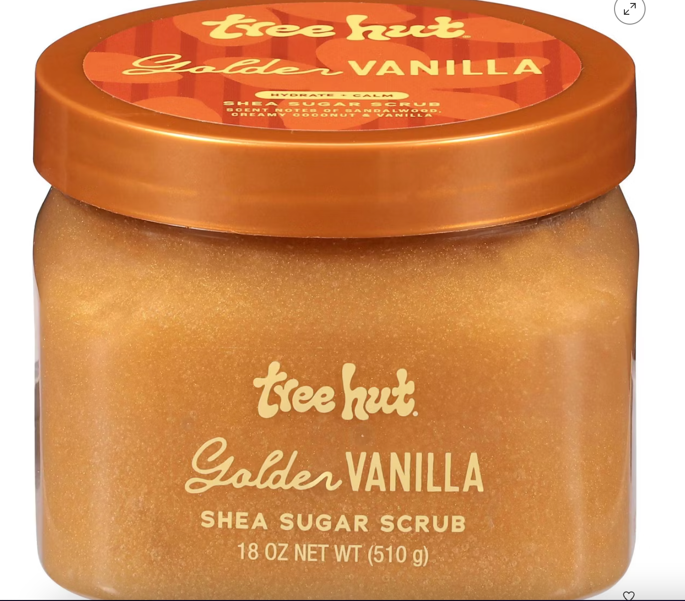PREORDEN -Tree Hut Body Scrub - Golden Vanilla - 18oz - 2 A 4 SEMANAS EN LLEGAR