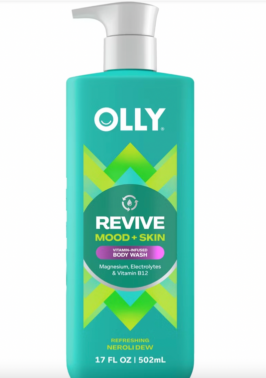 PREORDEN -OLLY Revive Mood and Skin Vitamin-Infused Body Wash - Neroli Dew - 17 fl oz - 2 A 4 SEMANAS EN LLEGAR