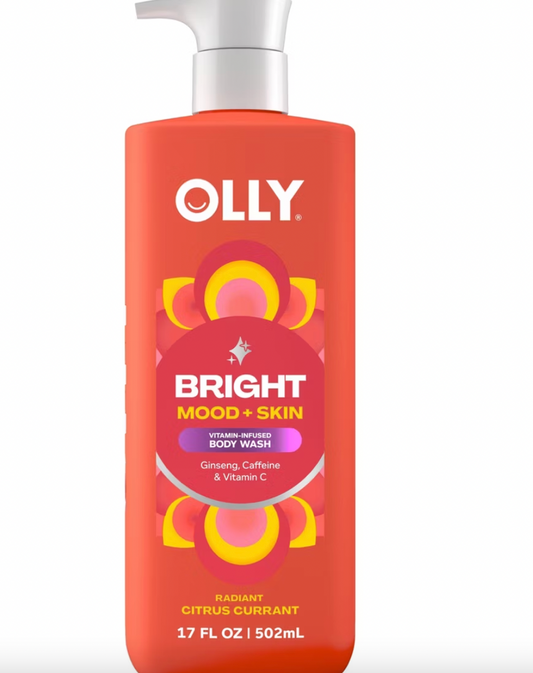 PREORDEN -OLLY Bright Mood and Skin Vitamin-Infused Body Wash - Citrus Currant - 17 fl oz - 2 A 4 SEMANAS EN LLEGAR