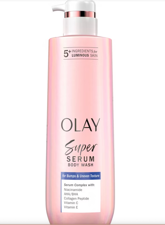 PREORDEN -Olay Super Serum Complex for Luminous Skin Body Wash for Bumps & Uneven Textured Skin - 20 fl oz- 2 A 4 SEMANAS EN LLEGAR