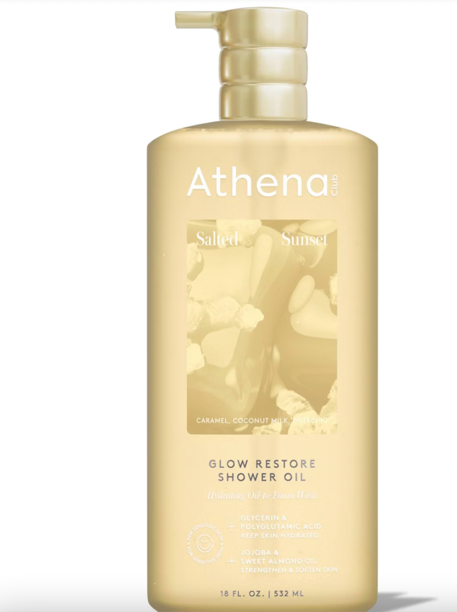 PREORDEN Athena Club Glow Restore Shower Oil - Salted Sunset - 18 fl oz- 2 A 4 SEMANAS EN LLEGAR