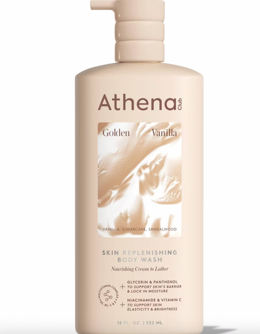 PREORDEN -Athena Club Skin Replenishing Body Wash - Golden Vanilla - 18 fl oz- 2 A 4 SEMANAS EN LLEGAR