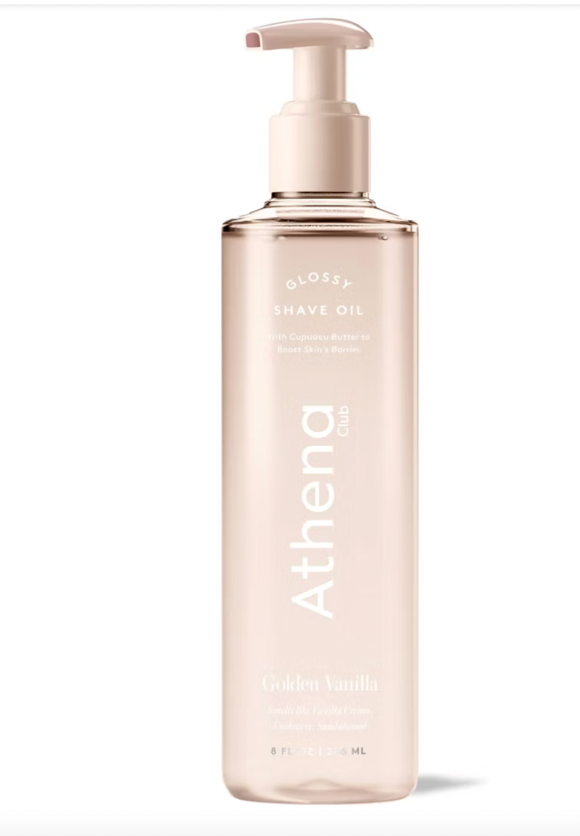 PREORDEN -Athena Club Glossy Shave Oil - Golden Vanilla - 8 fl oz - 2 A 4 SEMANAS EN LLEGAR