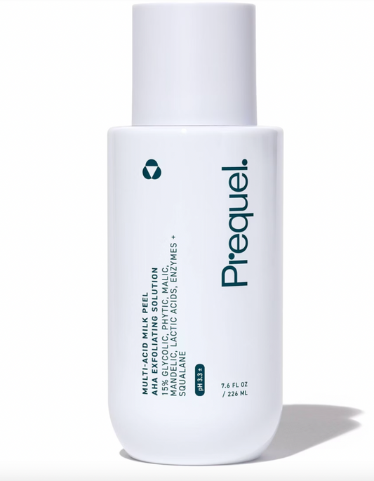 PREORDEN -Prequel Multi-Acid Milk Peel - 7.6 fl oz: Exfoliating Unscented Liquid for Normal Skin, Face Treatment with Glycolic Acid - 2 A 4 SEMANAS EN LLEGAR