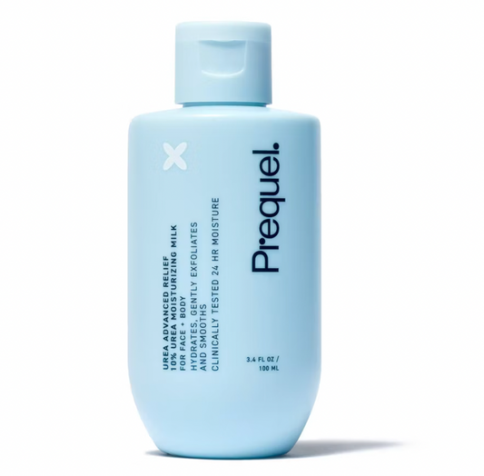PREORDEN -Prequel Urea Advanced Relief Face Moisturizing Milk - Travel Size - 3.4 fl oz - 2 A 4 SEMANAS EN LLEGAR