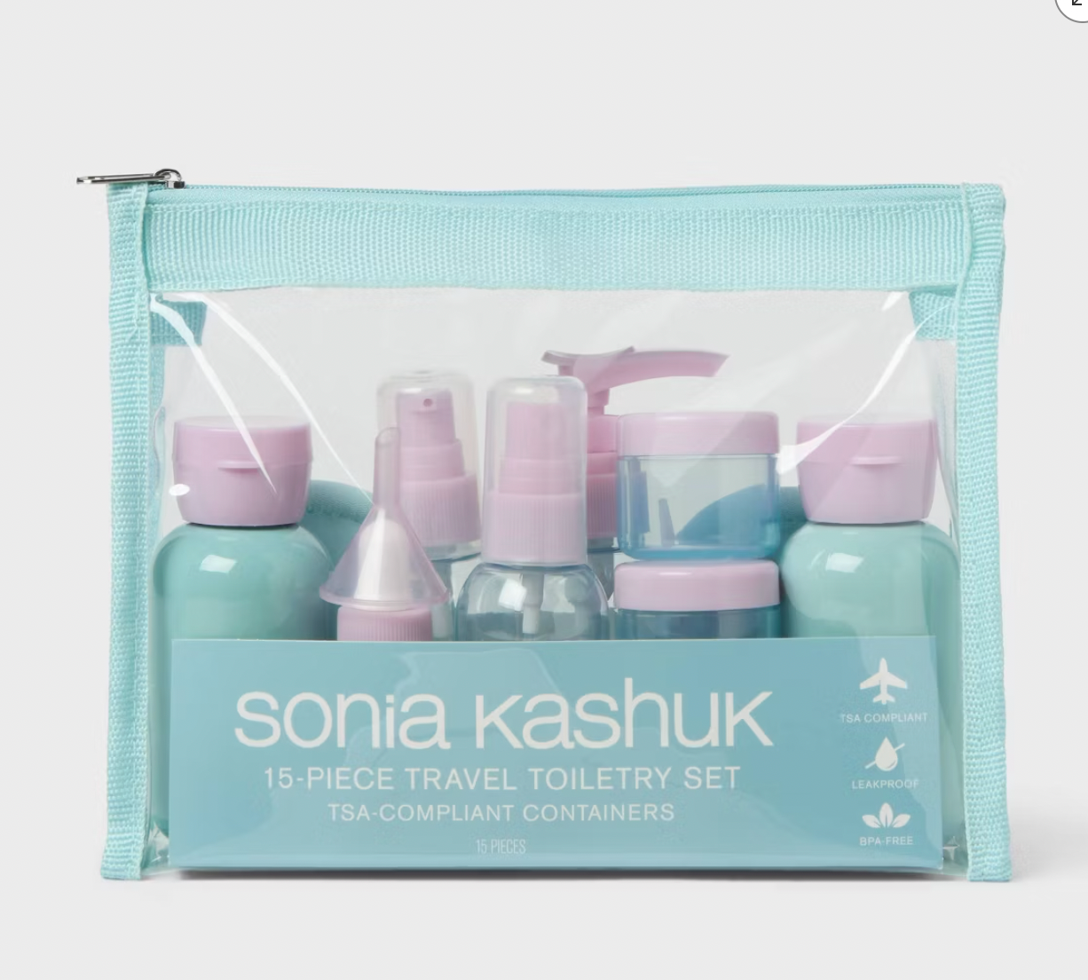 PREORDEN -Sonia Kashuk™ Travel Container Set-Bottle Set - 15pc