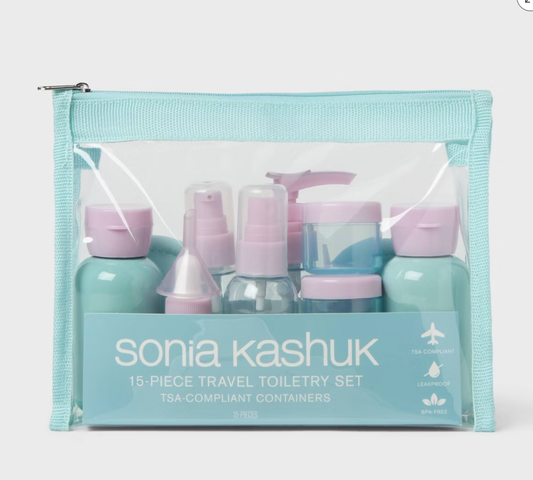 PREORDEN -Sonia Kashuk™ Travel Container Set-Bottle Set - 15pc