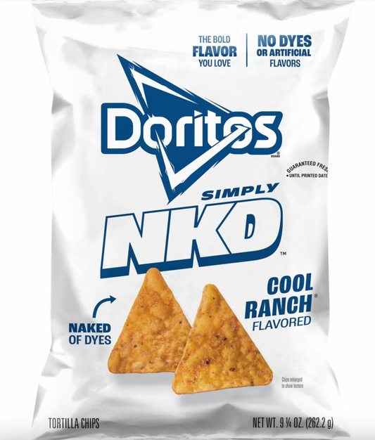 PREORDEN - Doritos Simply NKD No Artificial Flavors Cool Ranch Chips - 9.25oz - 2 A 4 SEMANAS EN LLEGAR