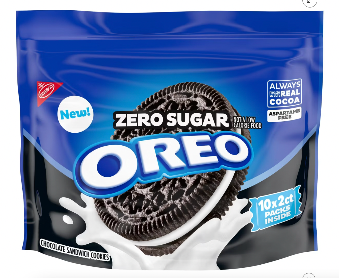 PREORDEN - Oreo Zero Sugar Chocolate Sandwich Cookies - 8oz - 2 A 4 SEMANAS EN LLEGAR