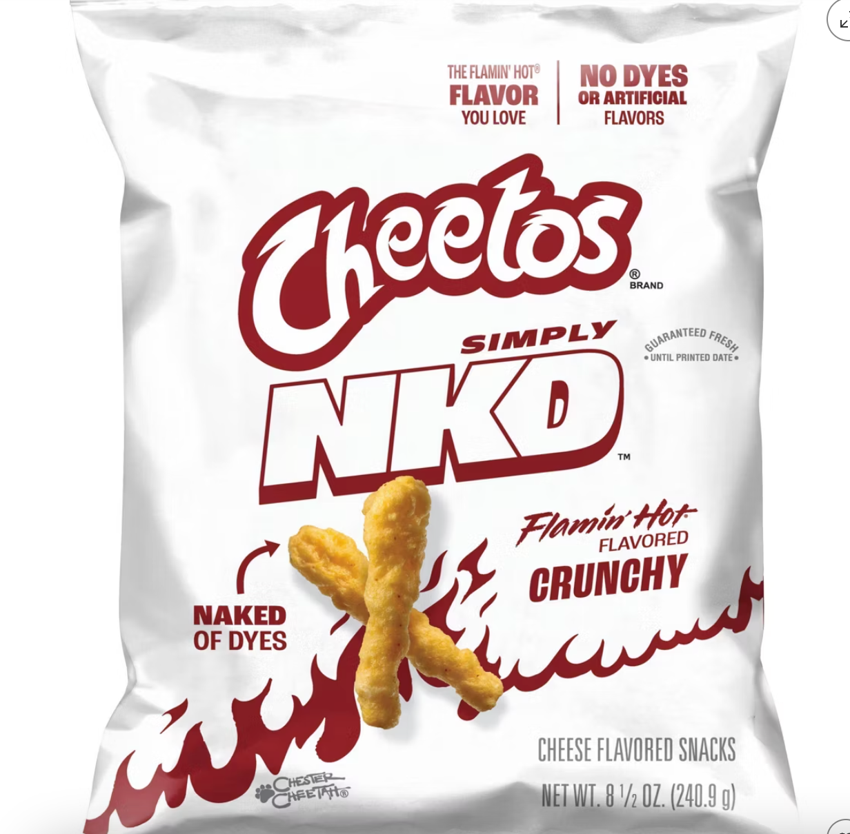 PREORDEN - Cheetos Simply NKD No Artificial Flavors Crunchy Flamin' Hot Chips - 8.5oz - 2 A 4 SEMANAS EN LLEGAR