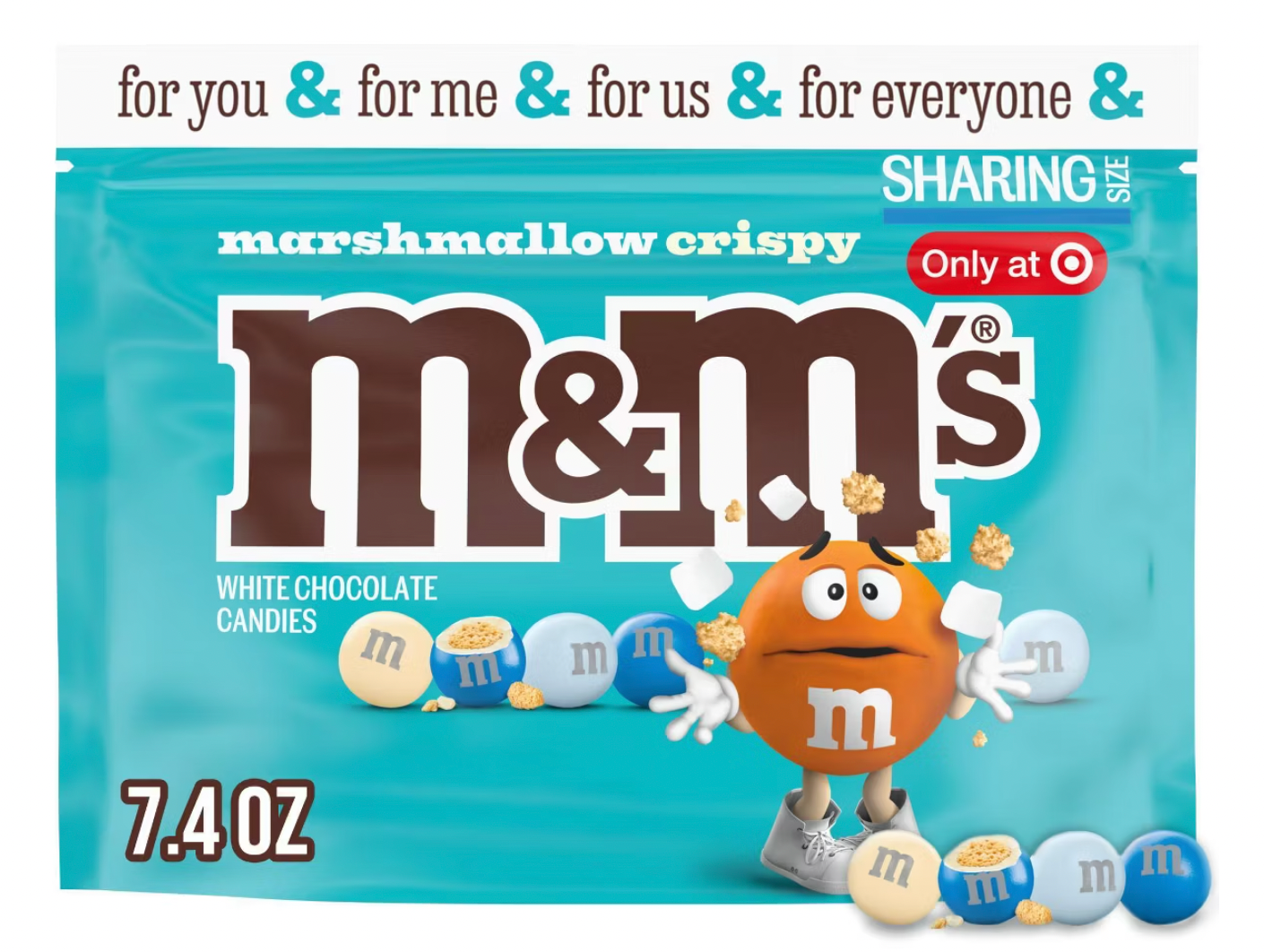 PREORDEN - M&M's White Chocolate Marshmallow Crispy Sharing Chocolate Candies - 7.40oz - 2 A 4 SEMANAS EN LLEGAR