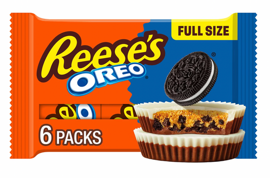 PREORDEN - Reese's Oreo Milk Chocolate and White Creme Peanut Butter Cups Candy - 1.5oz - 2 A 4 SEMANAS EN LLEGAR