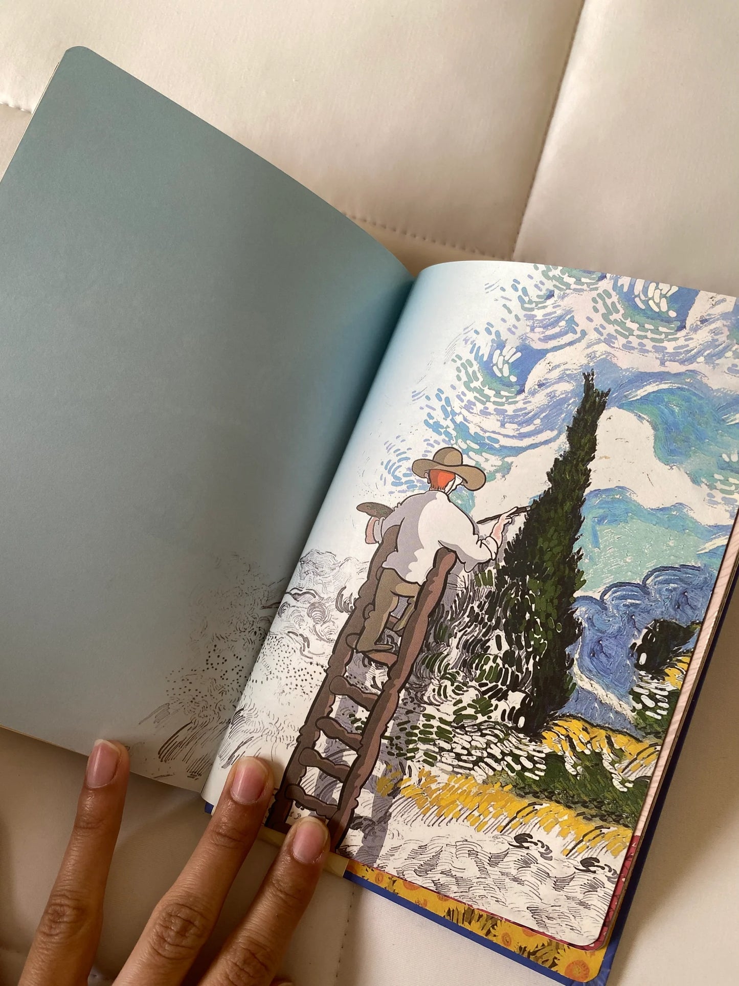 Libreta de Van Gogh - HOJAS DECORADAS