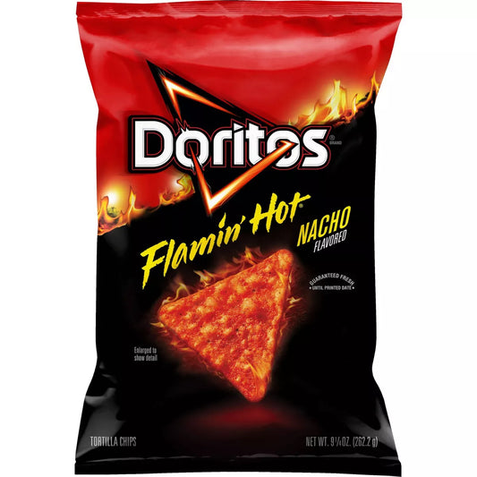 PRE-ORDEN- Doritos Flamin' Hot Nacho Cheese Tortilla Chips - 9.25oz TARDA DE 2-4 SEMANAS EN LLEGAR