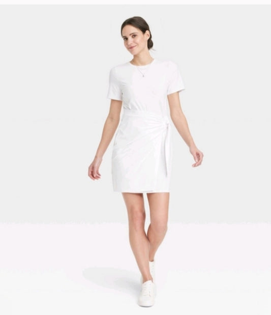 Women's Short Sleeve Mini T-Shirt Wrap Dress - A New Day - NO CAMBIOS NI DEVOLUCIONES