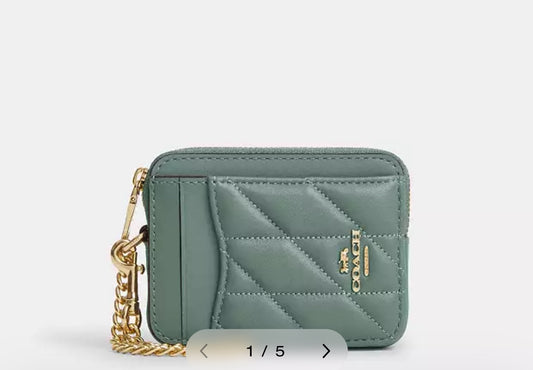 PREORDEN - Zip Card Case With Quilting | Coach - 2 a 4 Semanas en llegar