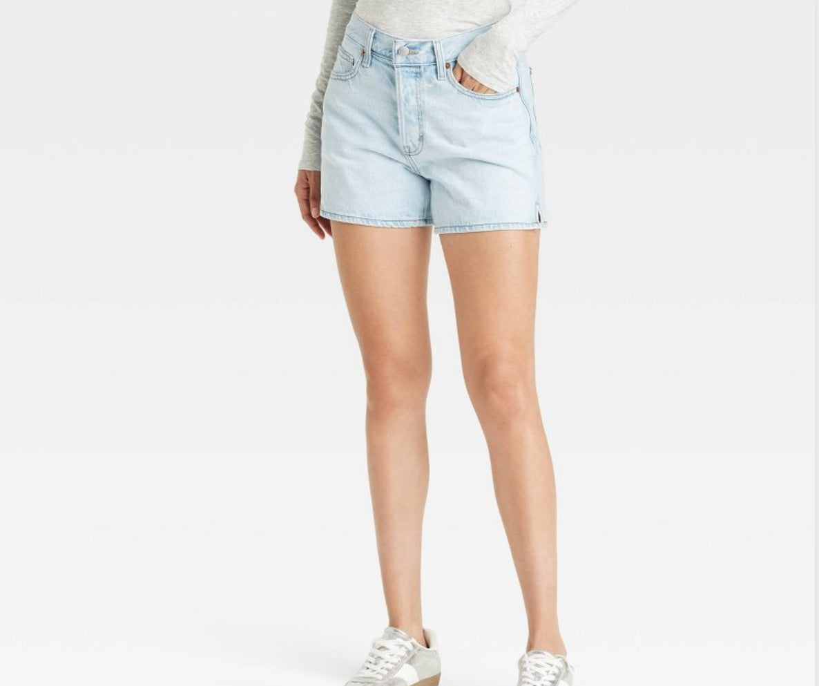 Women's Mid-Rise 90's Baggy Jean Shorts - Universal Thread - NO CAMBIOS NI DEVOLUCIONES