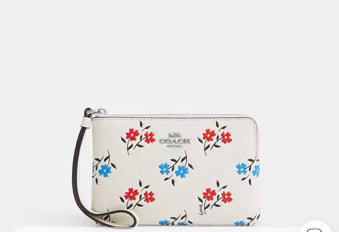 PREORDEN - Corner Zip Wristlet | Coach - REVISA TIEMPOS DE ENTREGA