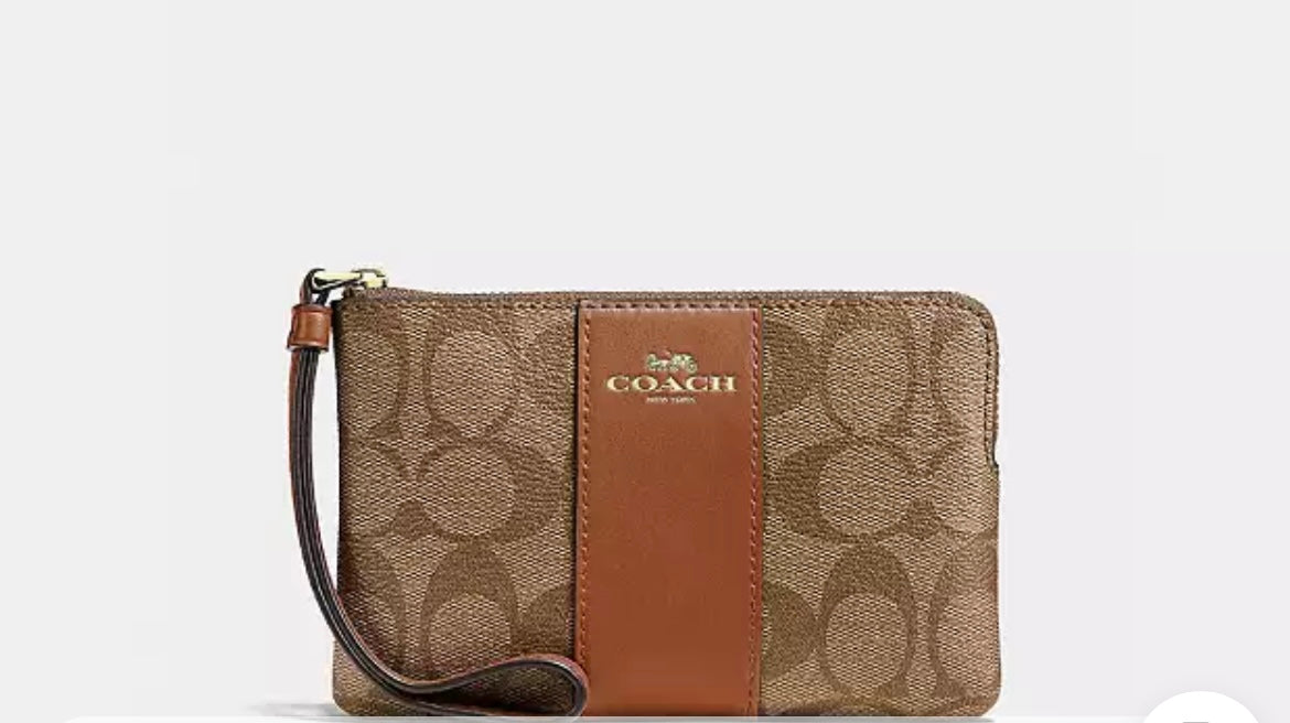 PREORDEN - Corner Zip Wristlet | Coach - REVISA TIEMPOS DE ENTREGA