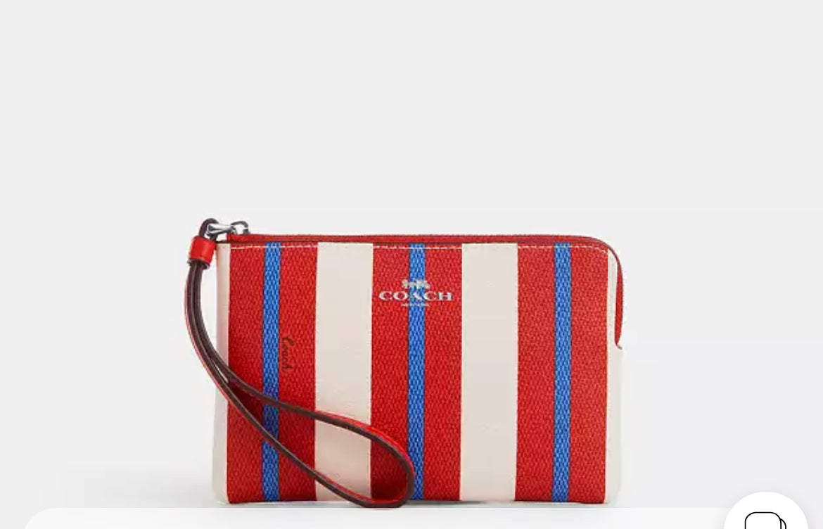 PREORDEN - Corner Zip Wristlet | Coach - REVISA TIEMPOS DE ENTREGA