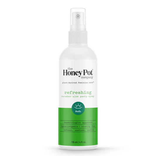 PREORDEN -The Honey Pot Company, Refreshing Cucumber Aloe Panty and Body Plant-Derived Deodorant Spray - 4 fl oz - 2 A 4 SEMANAS EN LLEGAR