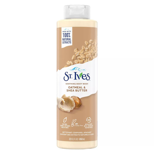 PREORDEN -St. Ives Oatmeal & Shea Butter Plant-Based Natural Body Wash Soap - 22 fl oz - 2 A 4 SEMANAS EN LLEGAR