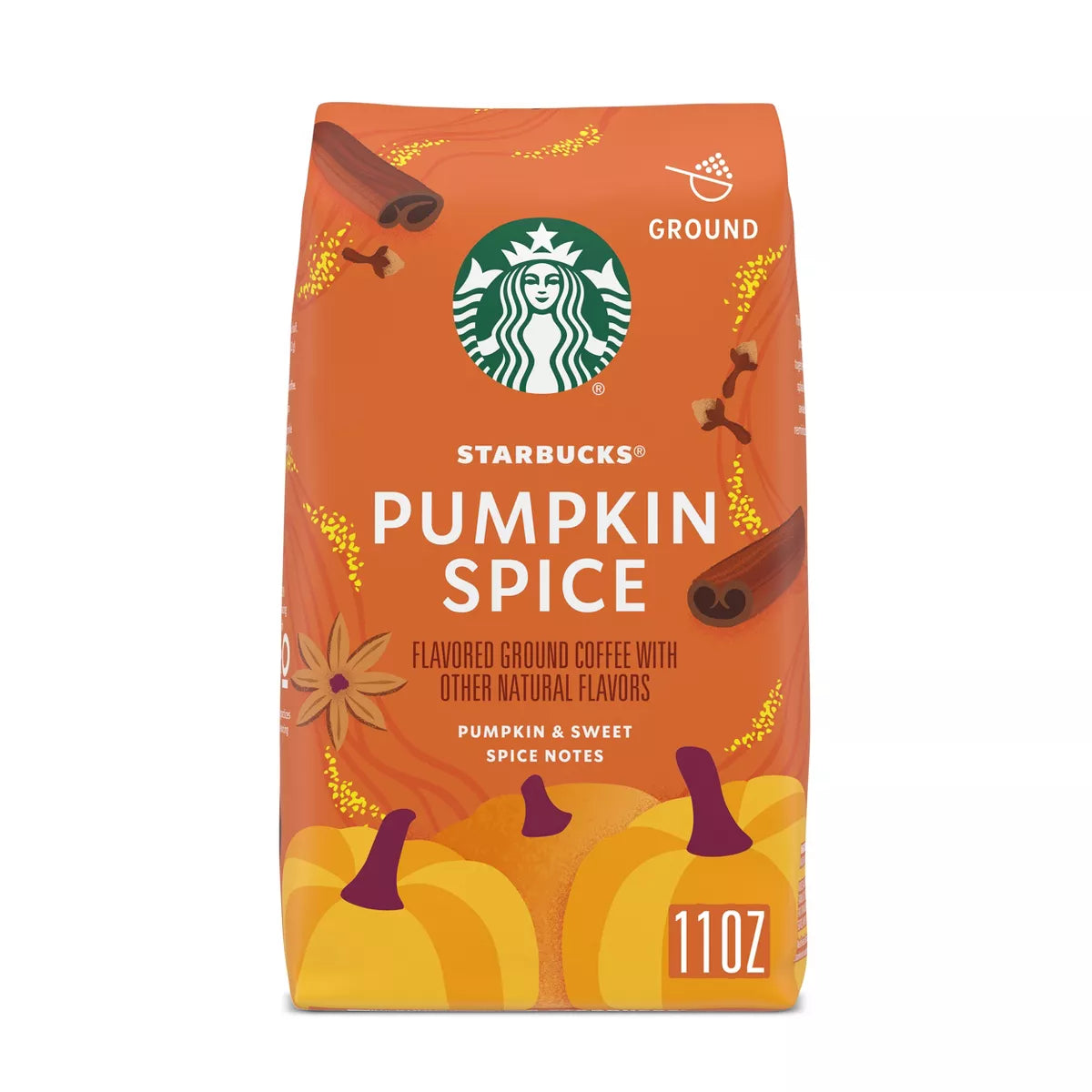 PREORDEN -Starbucks Pumpkin Spice Light Roast Ground Coffee - 11oz | REVISA TIEMPOS DE ENTREGA