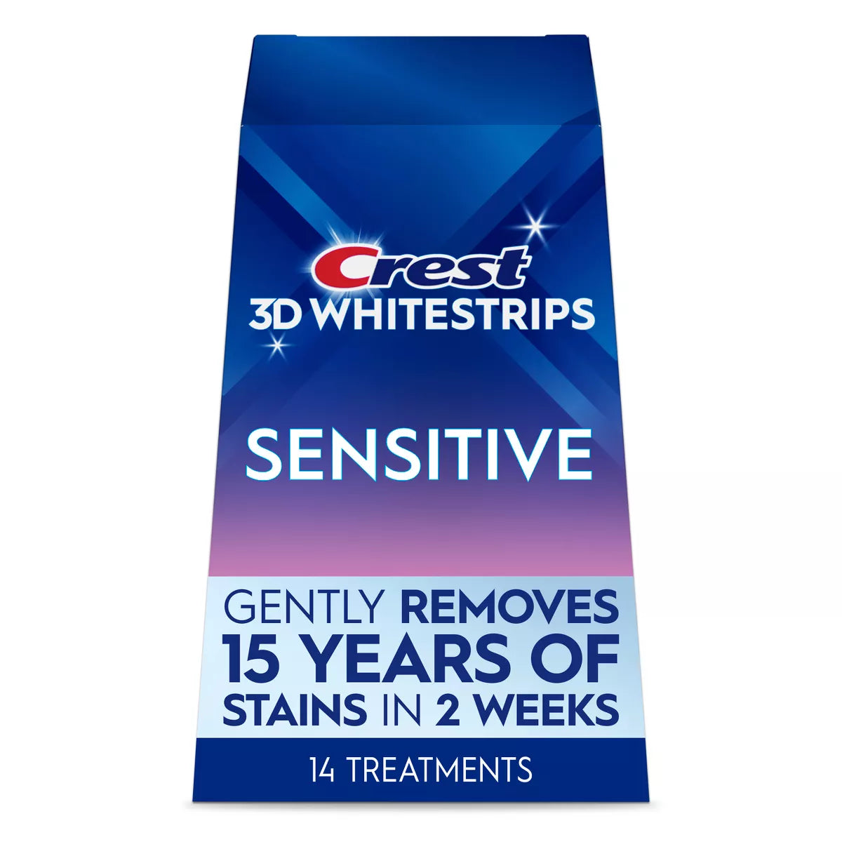 PREORDEN -Crest 3D Whitestrips Sensitive White At-home Teeth Whitening Kit - 14 Treatments - 2 A 4 SEMANAS EN LLEGAR