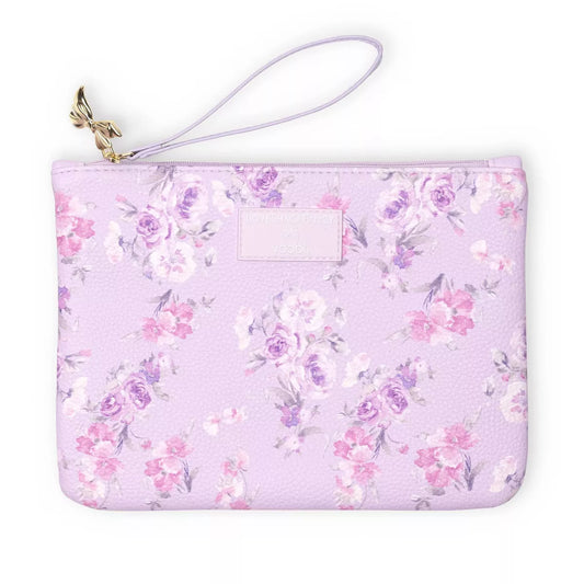 PREORDEN - LoveShackFancy x Target - Yoobi Happy Thoughts Flat Zip Pencil Case with Strap Hibiscus - 2 A 4 SEMANAS EN LLEGAR