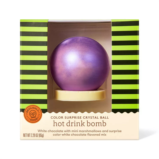 PREORDEN -Halloween White Crystal Ball Hot Chocolate Bomb - 2.5oz - Favorite Day™   | REVISA TIEMPOS DE ENTREGA