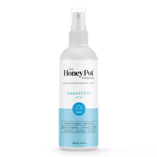 PREORDEN -The Honey Pot Company, Refreshing Sensitive Panty and Body Plant-Derived Deodorant Spray - 4 fl oz - 2 A 4 SEMANAS EN LLEGAR