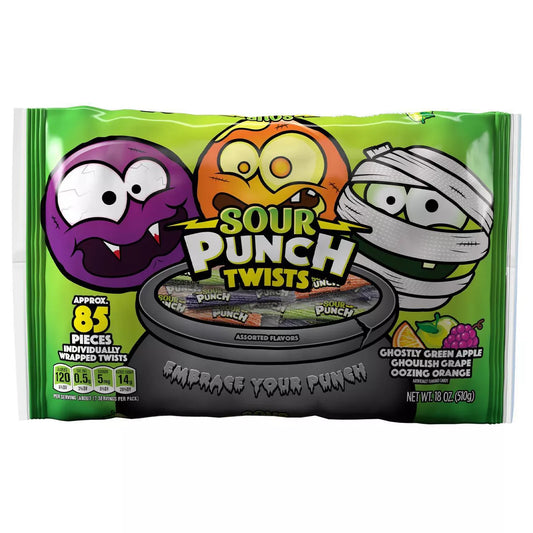 PREORDEN -Sour Punch Twists Halloween Bag - 18oz | REVISA TIEMPOS DE ENTREGA