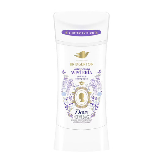 PREORDEN -Dove Beauty Limited Edition Bridgerton Antiperspirant & Deodorant Stick - Whispering Wisteria - Orchids & Champagne Scent - 2.6oz- 2 A 4 SEMANAS EN LLEGAR