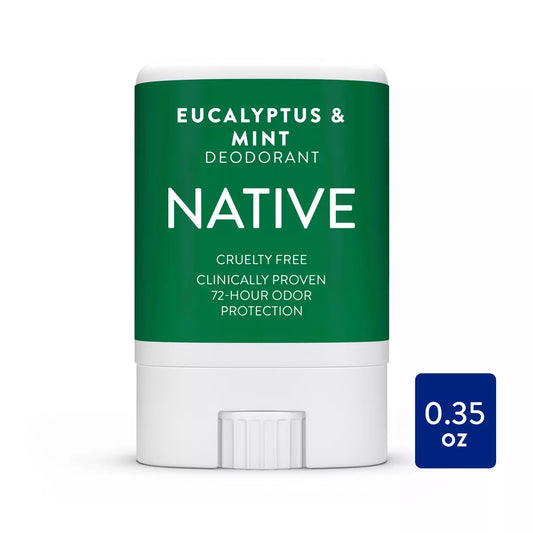 PREORDEN -Native Deodorant - Eucalyptus & Mint - Aluminum Free - Trial Size 0.35 oz - 2 A 4 SEMANAS EN LLEGAR