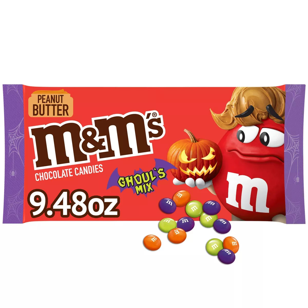 PREORDEN -M&M'S Peanut Butter Ghouls Chocolate Halloween Candy - 9.48oz | REVISA TIEMPOS DE ENTREGA