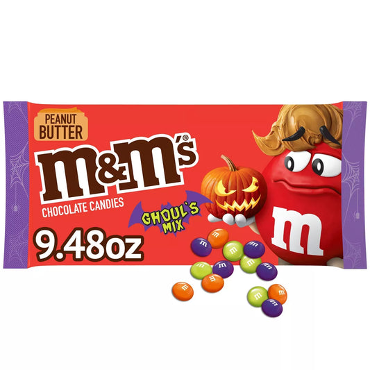 PREORDEN -M&M'S Peanut Butter Ghouls Chocolate Halloween Candy - 9.48oz | REVISA TIEMPOS DE ENTREGA