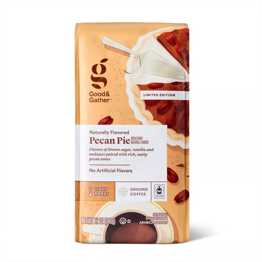 PREORDEN -Naturally Flavored Pecan Pie with other natural flavors Light Roast Ground Coffee - 12 oz - Good & Gather™ |REVISA TIEMPOS DE ENTREGA