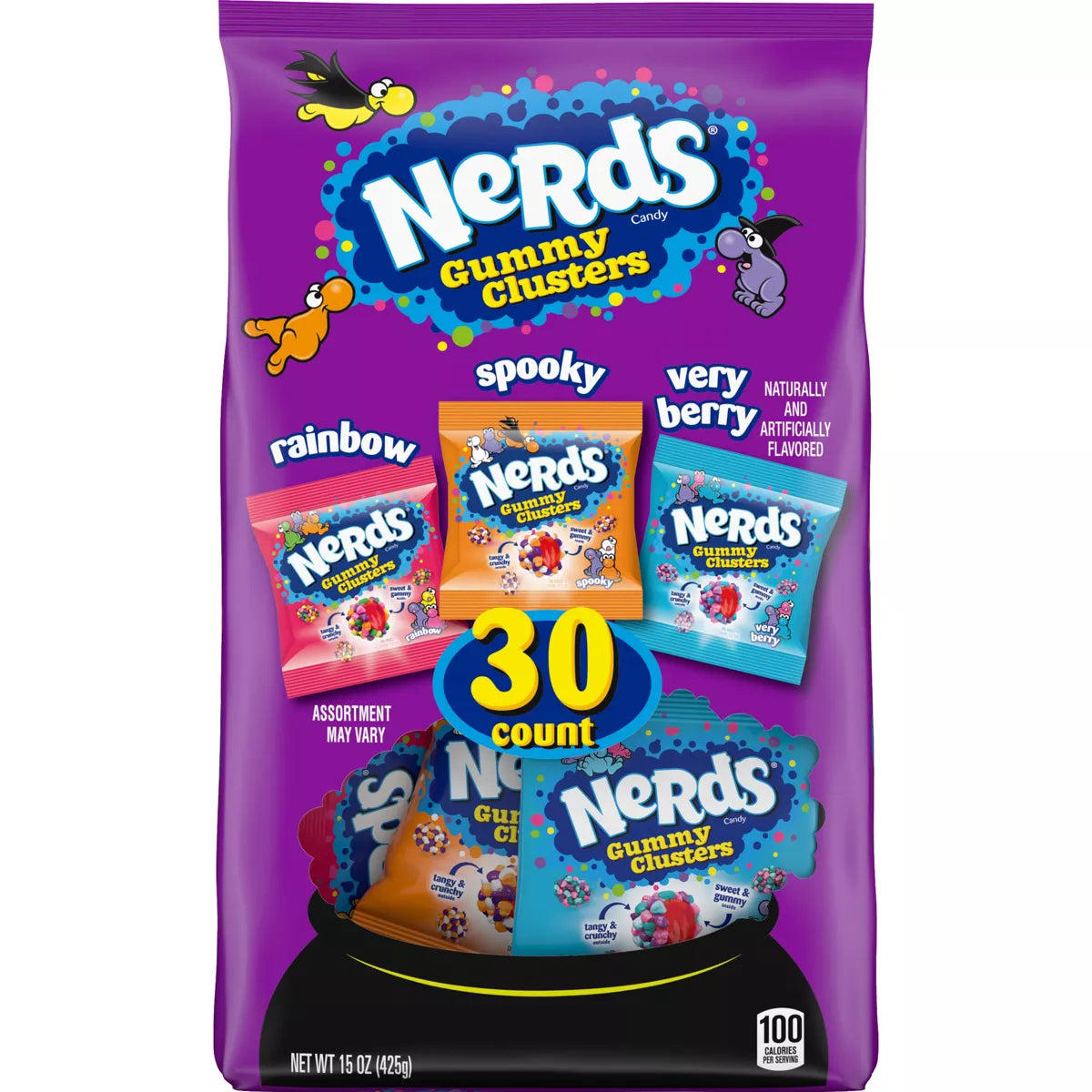 PREORDEN -Nerds Halloween Gummy Clusters Variety Mix - 15oz/30ct | REVISA TIEMPOS DE ENTREGA