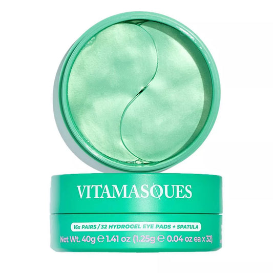 PREORDEN -Vitamasques Collagen Caffeine Eye Pads Jar - 1.41oz/32ct - 2 A 4 SEMANAS EN LLEGAR