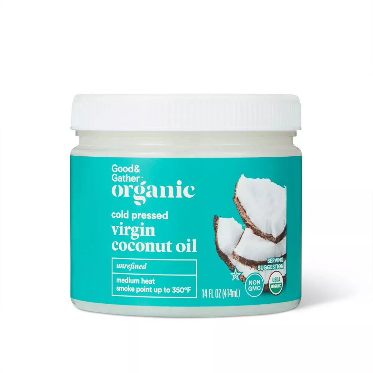 Organic Unrefined Virgin Coconut Oil - 14oz - Good & Gather™