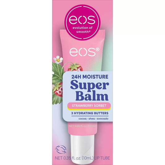 PREORDEN -eos 24H Moisture Super Lip Balm - Strawberry Sorbet - 0.35 fl oz - 2 A 4 SEMANAS EN LLEGAR