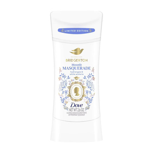 PREORDEN -Dove Beauty Limited Edition Bridgerton Antiperspirant & Deodorant Stick - Moonlit Masquerade - Hydrangea & White Wisteria Scent - 2.6oz- 2 A 4 SEMANAS EN LLEGAR