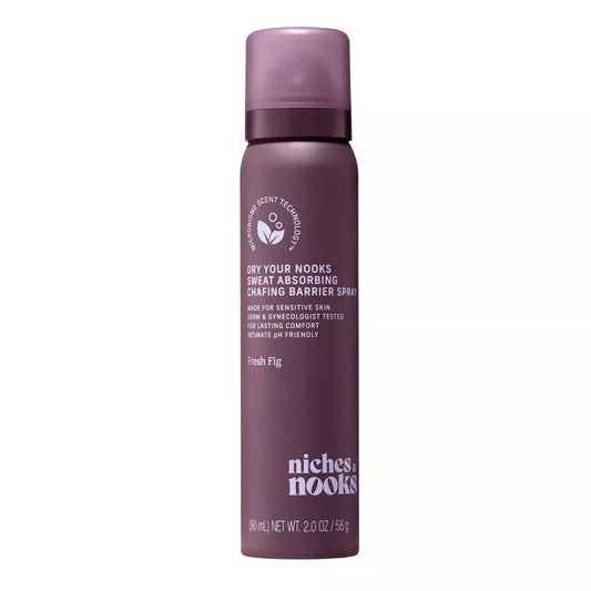 PREORDEN -Niches & Nooks, Dry Your Nooks Sweat Absorbing Chafing Barrier Spray - 2 A 4 SEMANAS EN LLEGAR