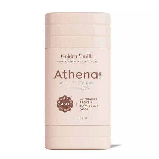 PREORDEN -Athena Club All Over Deodorant - Golden Vanilla - 3oz - 2 A 4 SEMANAS EN LLEGAR