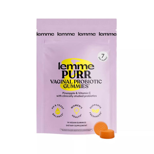 PREORDEN -Lemme Purr Vegan Vaginal Probiotic Gummies - 14ct - 2 A 4 SEMANAS EN LLEGAR