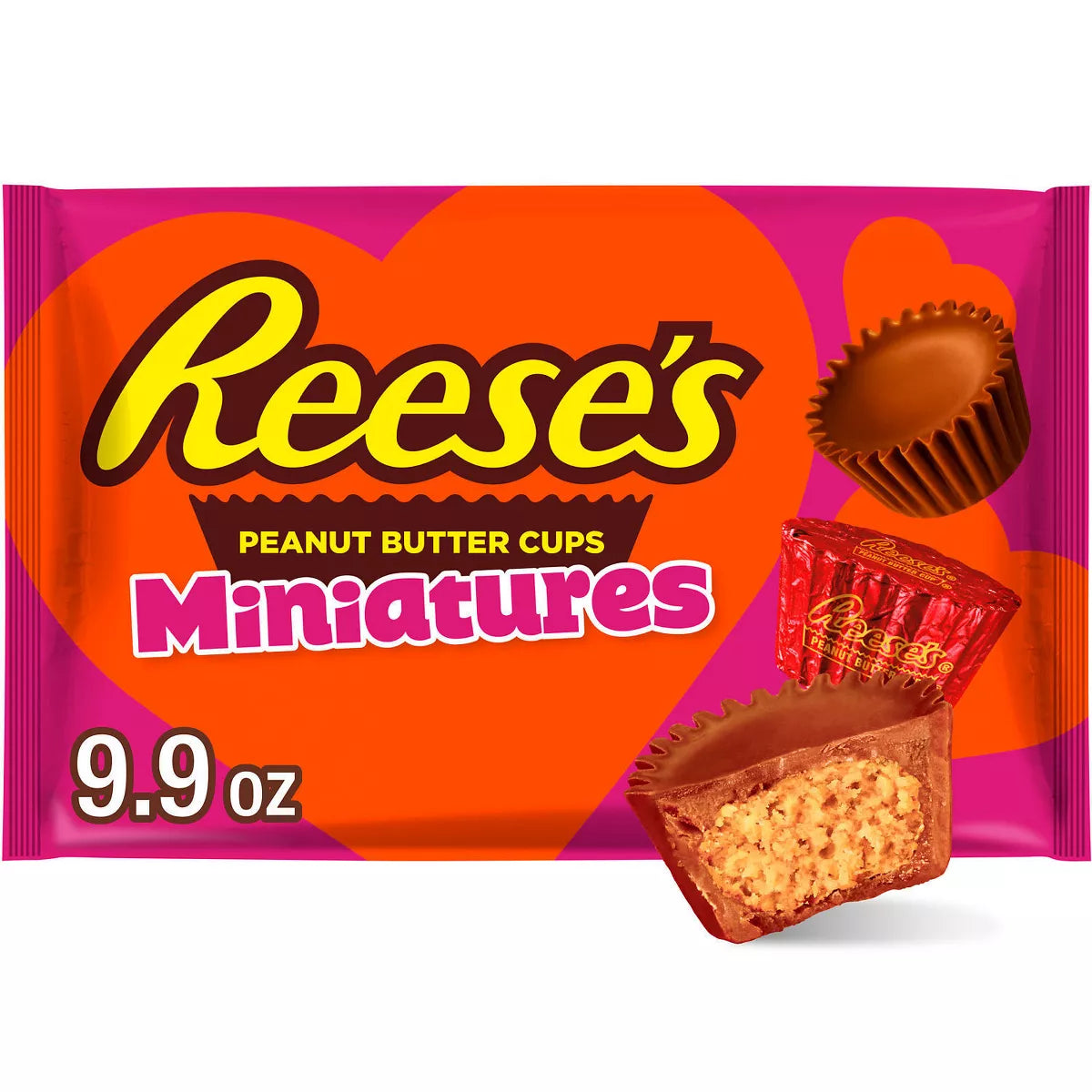 PREODEN -Reese's Valentine's Day Peanut Butter Candy Miniatures - 9.9oz - 2 A4 SEMANAS EN LLEGAR