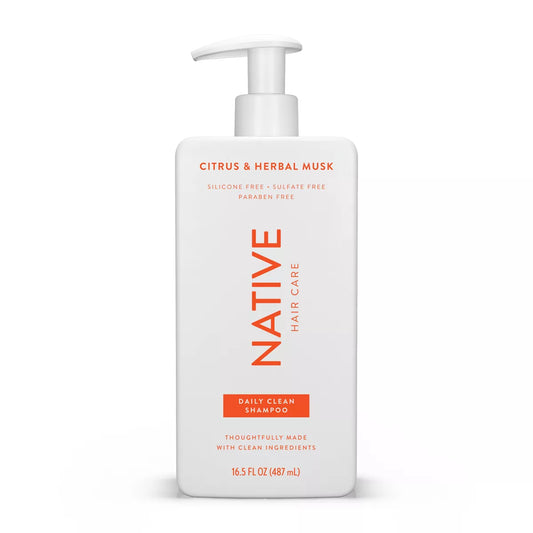 PREORDEN -Native Citrus & Herbal Musk Daily Shampoo for Men & Women - 16.5 fl oz- 2 A 4 SEMANAS EN LLEGAR
