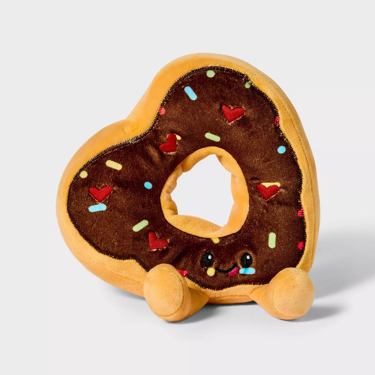 PREORDEN -6" Heart Shaped Donut Stuffed Animal - Gigglescape™ - 2 A 4 SEMANAS EN LLEGAR