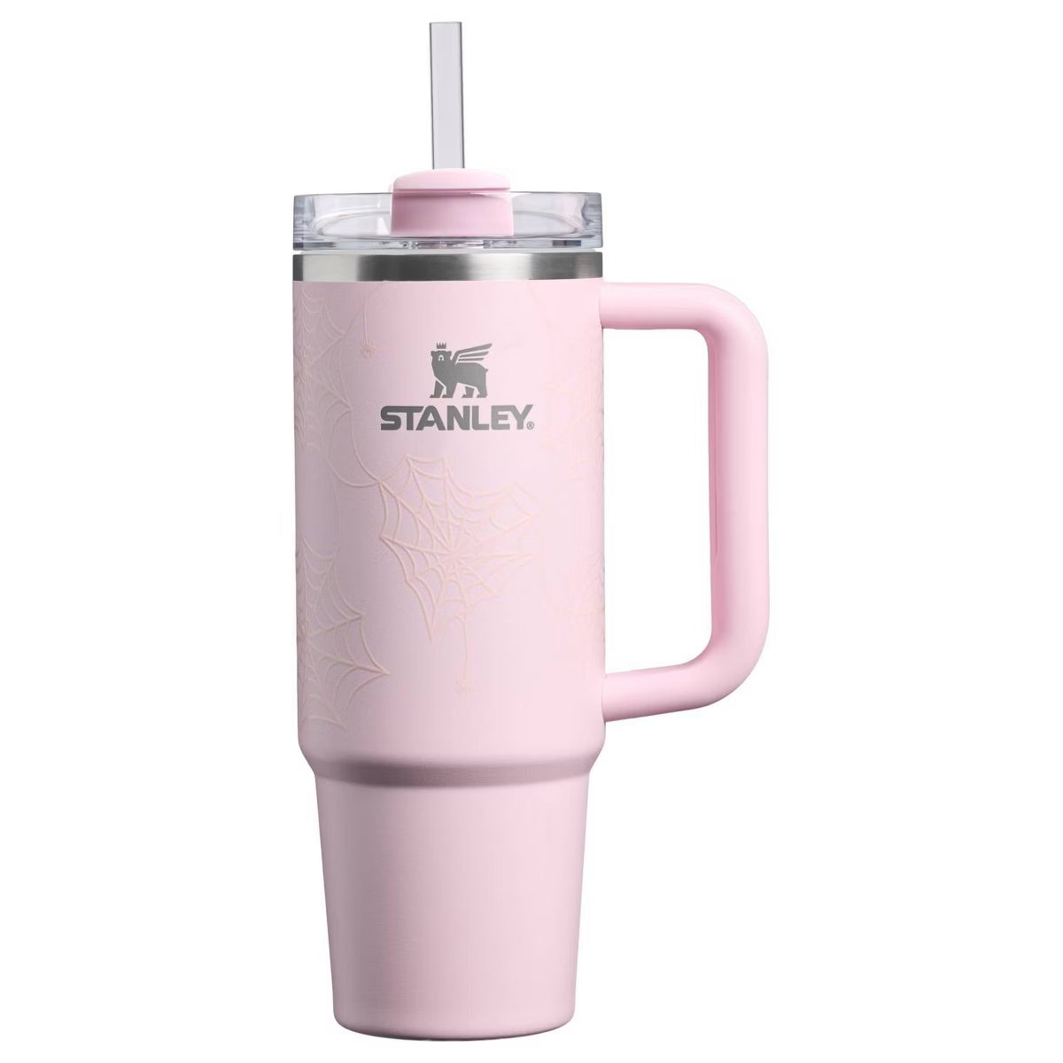 PREORDEN - Stanley 30 oz Stainless Steel H2.0 FlowState Quencher Tumbler Pink Sugar Spider Webs- 2 A 4 SEMANAS EN LLEGAR